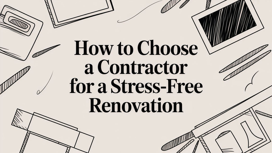 How to Choose a Contractor for a Stress-Free Renovation